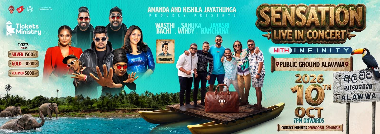 SENSATION LIVE IN CONCERT ALAWWA Banner