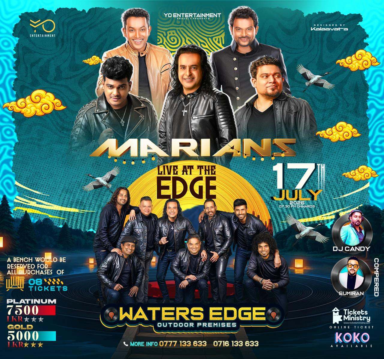 MARIANS LIVE AT THE EDGE poster