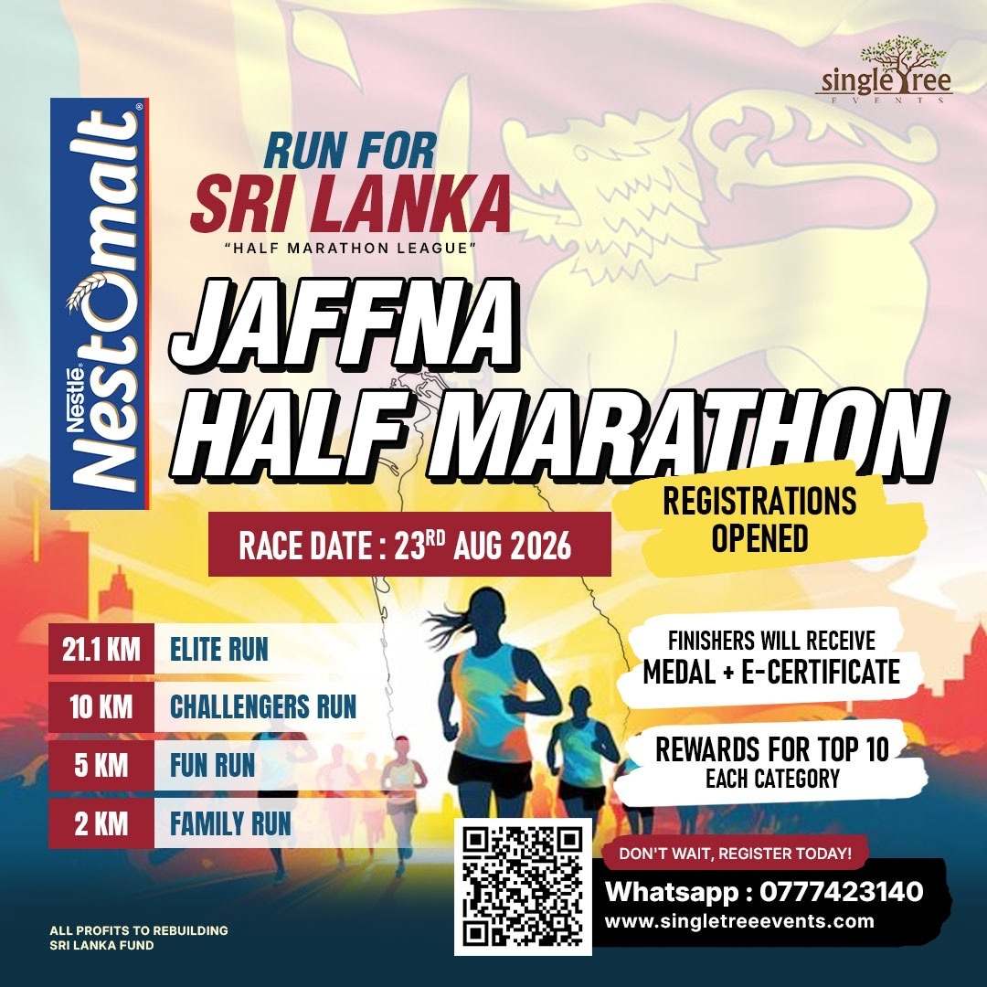 JAFFNA HALF MARATHON poster